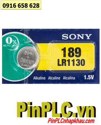 Sony LR1130/189/AG8, Pin cúc áo 1.5v alkaline Sony LR1130/189/AG8 |TẠM HẾT HÀNG